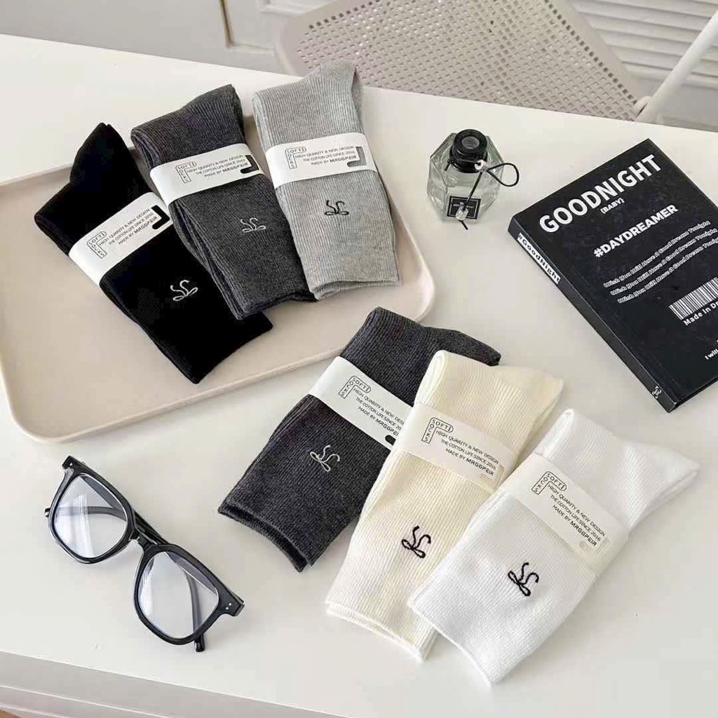 Tất Số 64-K Dài Tăm Thêu Nơ Mạc Soft