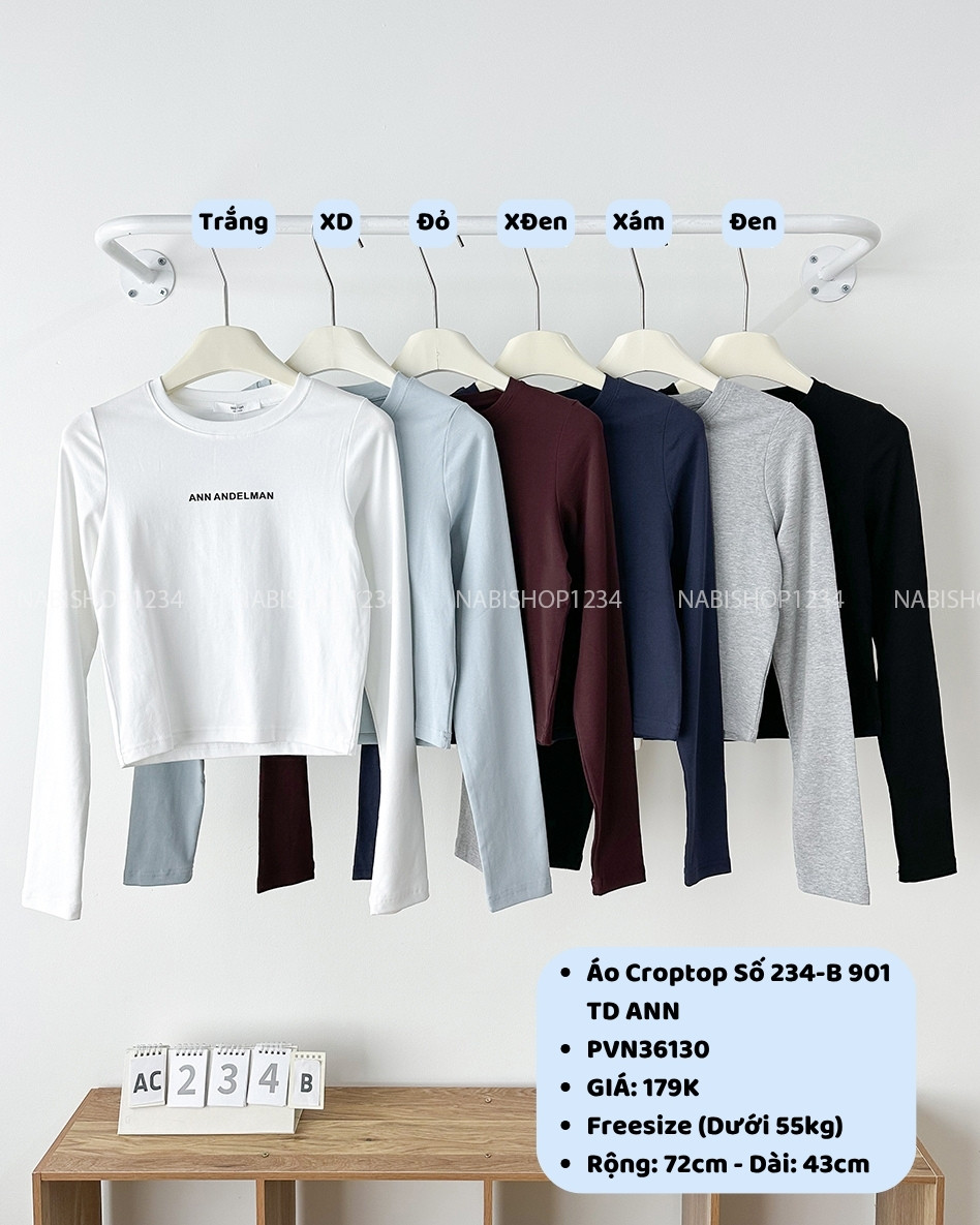 Áo Croptop Số 234-B 901 TD ANN
