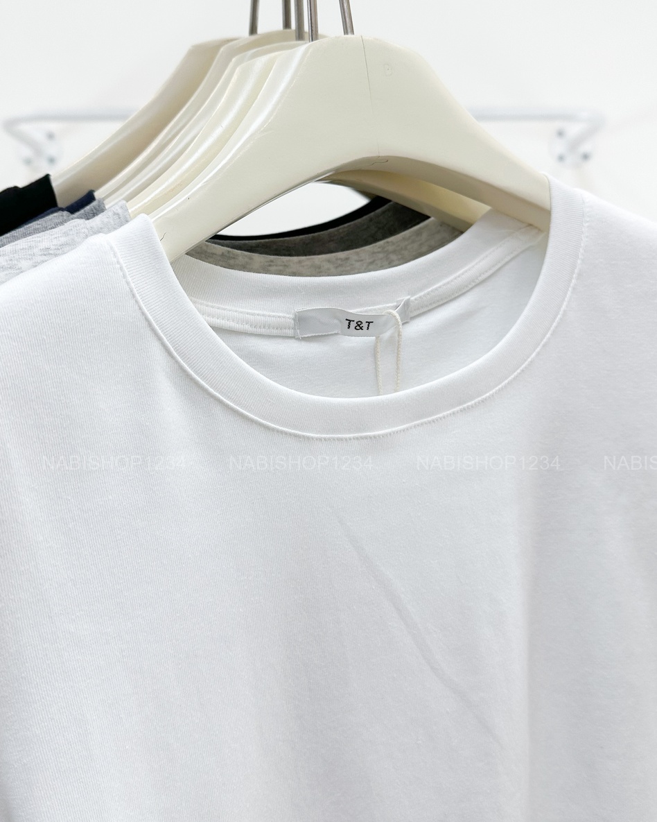 Áo Croptop Số 236-B 5501 TN Trơn Cổ Tròn