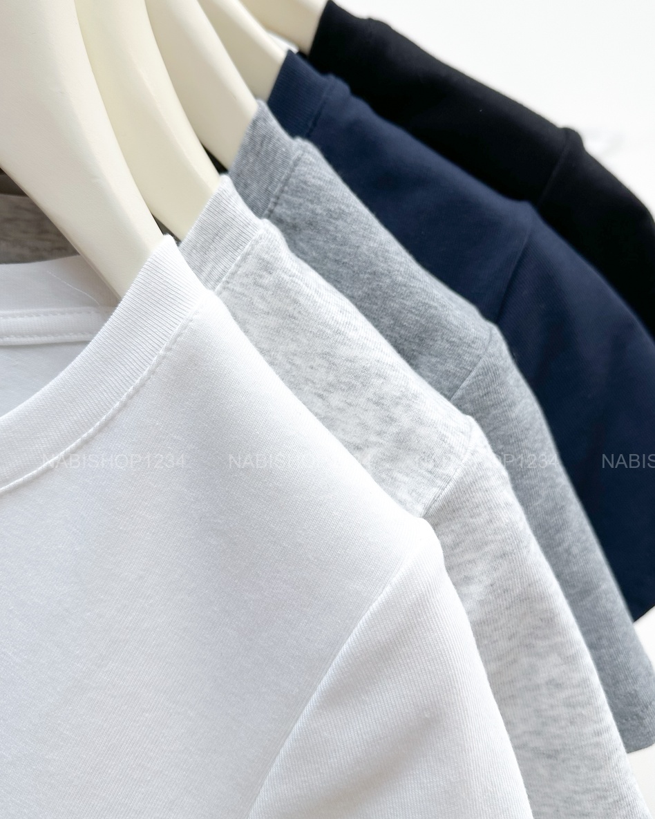 Áo Croptop Số 236-B 5501 TN Trơn Cổ Tròn