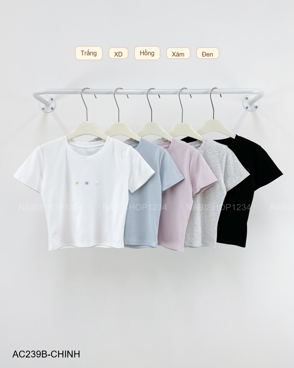Áo Croptop Số 239-B 9537 TN Hoa Nổi