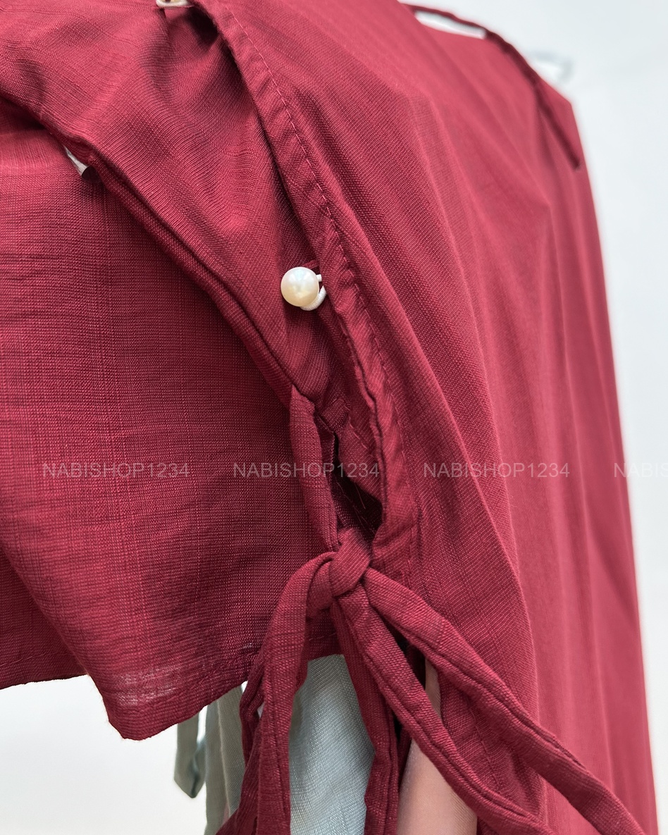 Áo Dài Số 23-C Vạt Chéo Buộc Dây