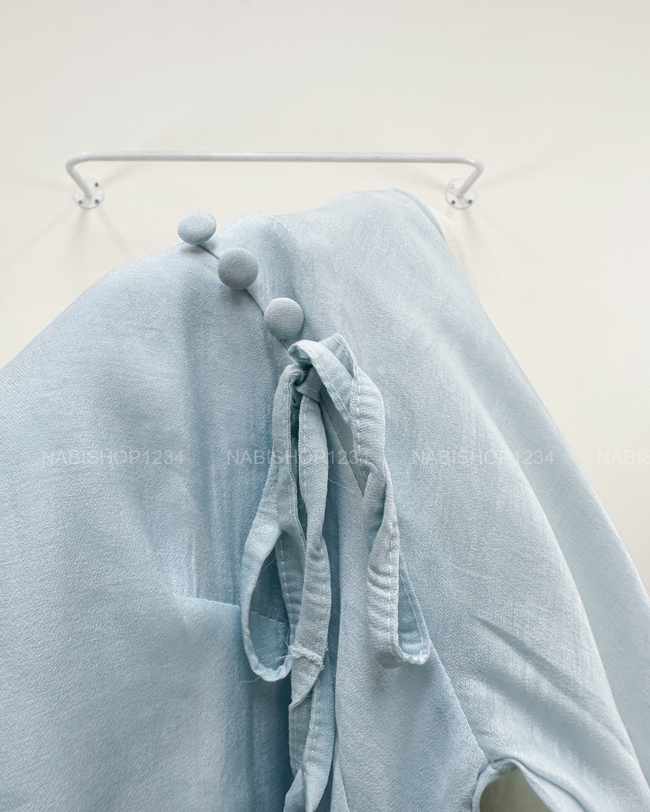 Áo Dài Số 25-C Tơ 3 Nút Thắt Nơ