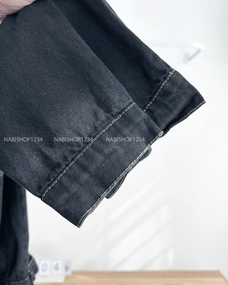 Áo Khoác Số 304-D 8908 Jean Viền Chỉ Tag