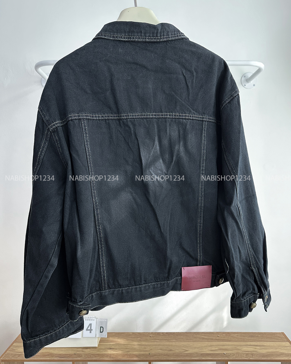 Áo Khoác Số 304-D 8908 Jean Viền Chỉ Tag