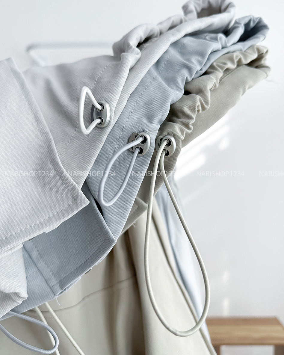 Áo Khoác Số 306-D 8532 Gió Trơn Lai Rút