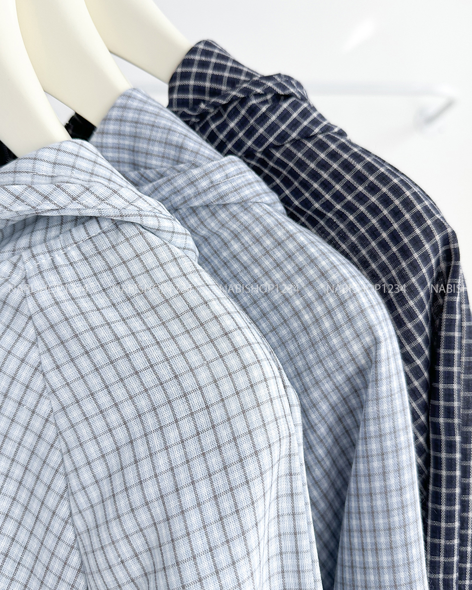 Áo Khoác Số 309-D 1106 Zip Caro Thêu Chữ