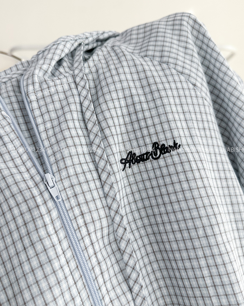 Áo Khoác Số 309-D 1106 Zip Caro Thêu Chữ