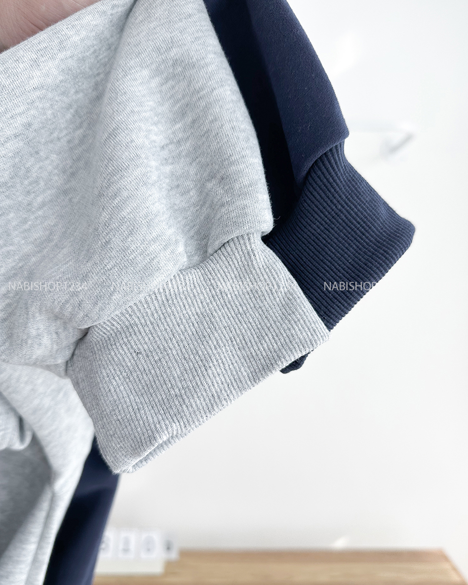 Áo Khoác Số 310-D 353 Hoodie Zip Trơn Tay Phồng