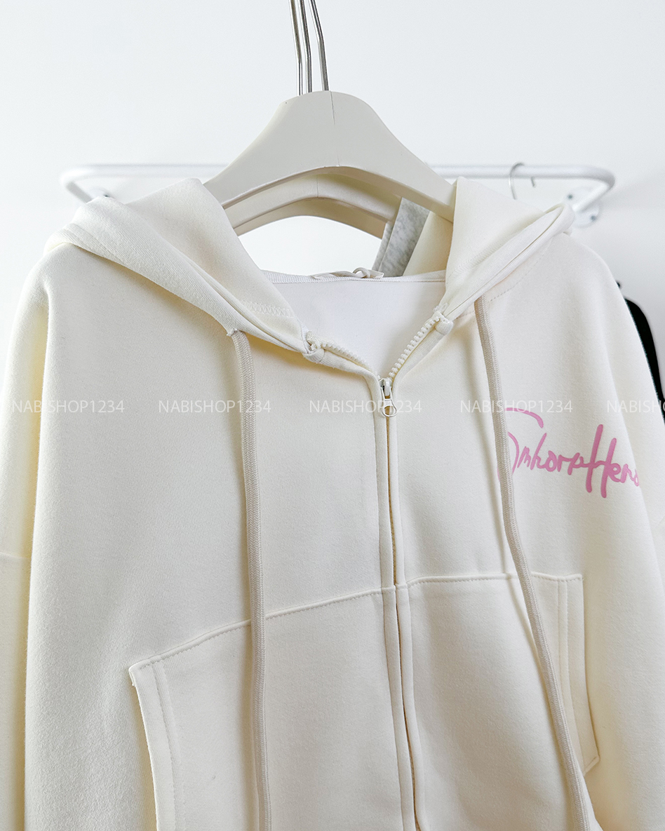 (DEAL) Áo Khoác Số 313-C Hoodie Zip In Chữ