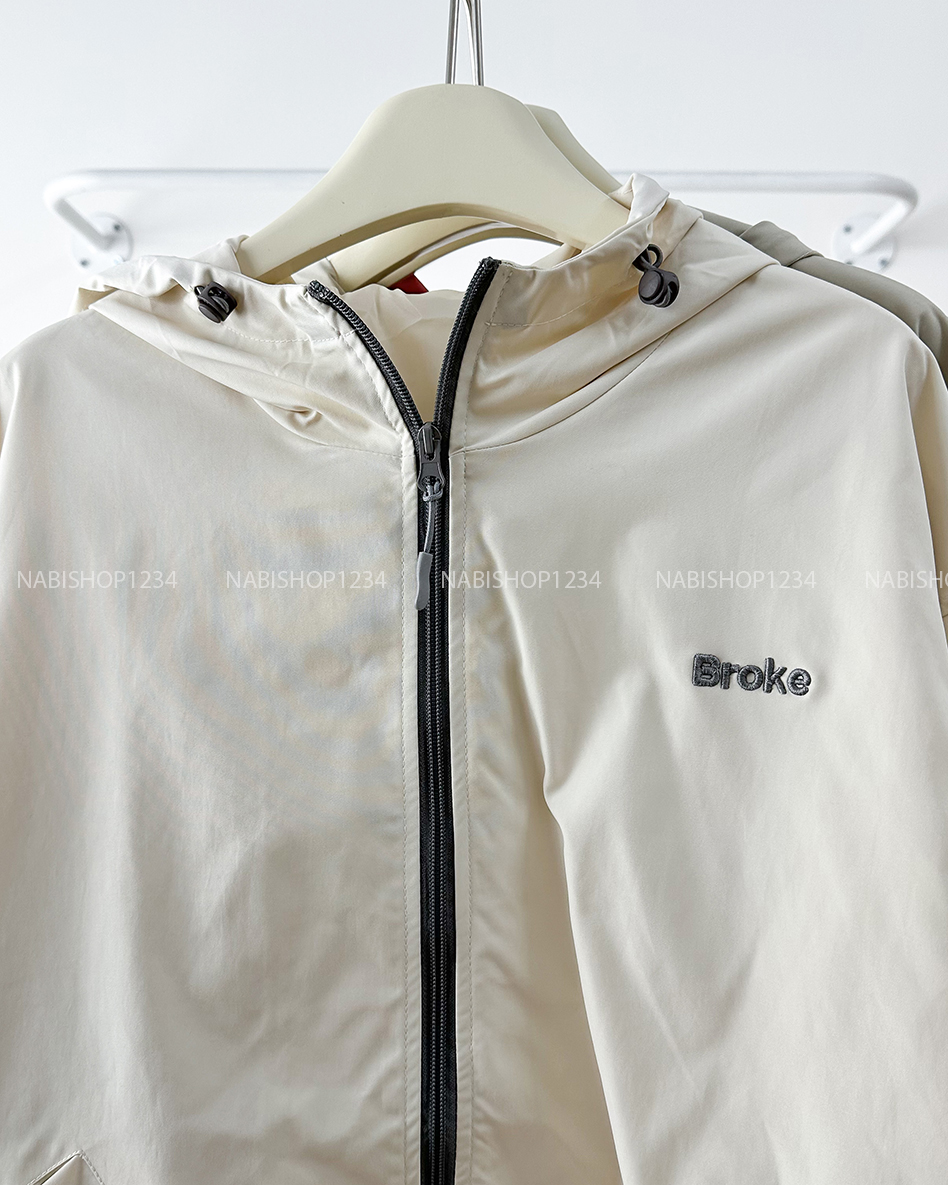 Áo Khoác Số 318-B 8375 Dù Oversize Broke