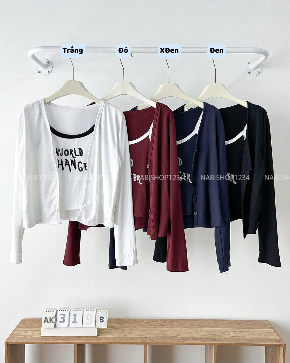 Áo Khoác Số 319-B 67331 Set CDG + 2s WORLD