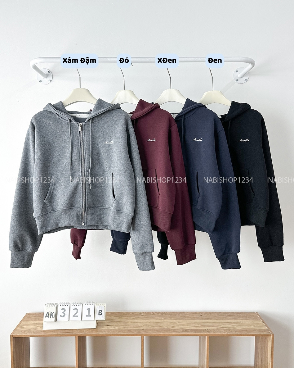 Áo Khoác Số 321-B 3851 Zip Lửng Moonlabo