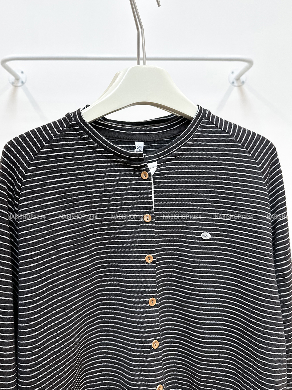 Áo Khoác Số 323-M 8567 Cardigan Kẻ Ngang