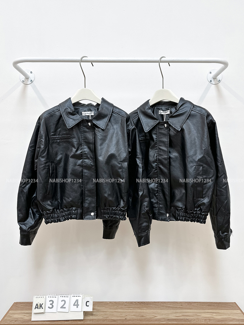 Áo Khoác Số 324-C Da Lửng Bo Chun