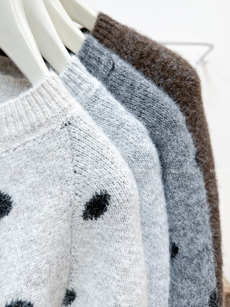 Áo Khoác Số 326-C Cardigan Chấm Bi