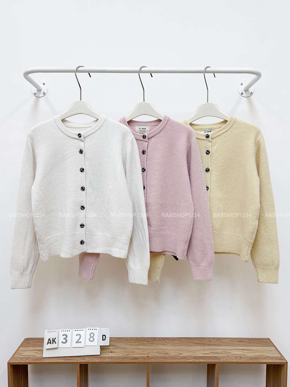 Áo Khoác Số 328-D Cardigan Khuy Kẻ
