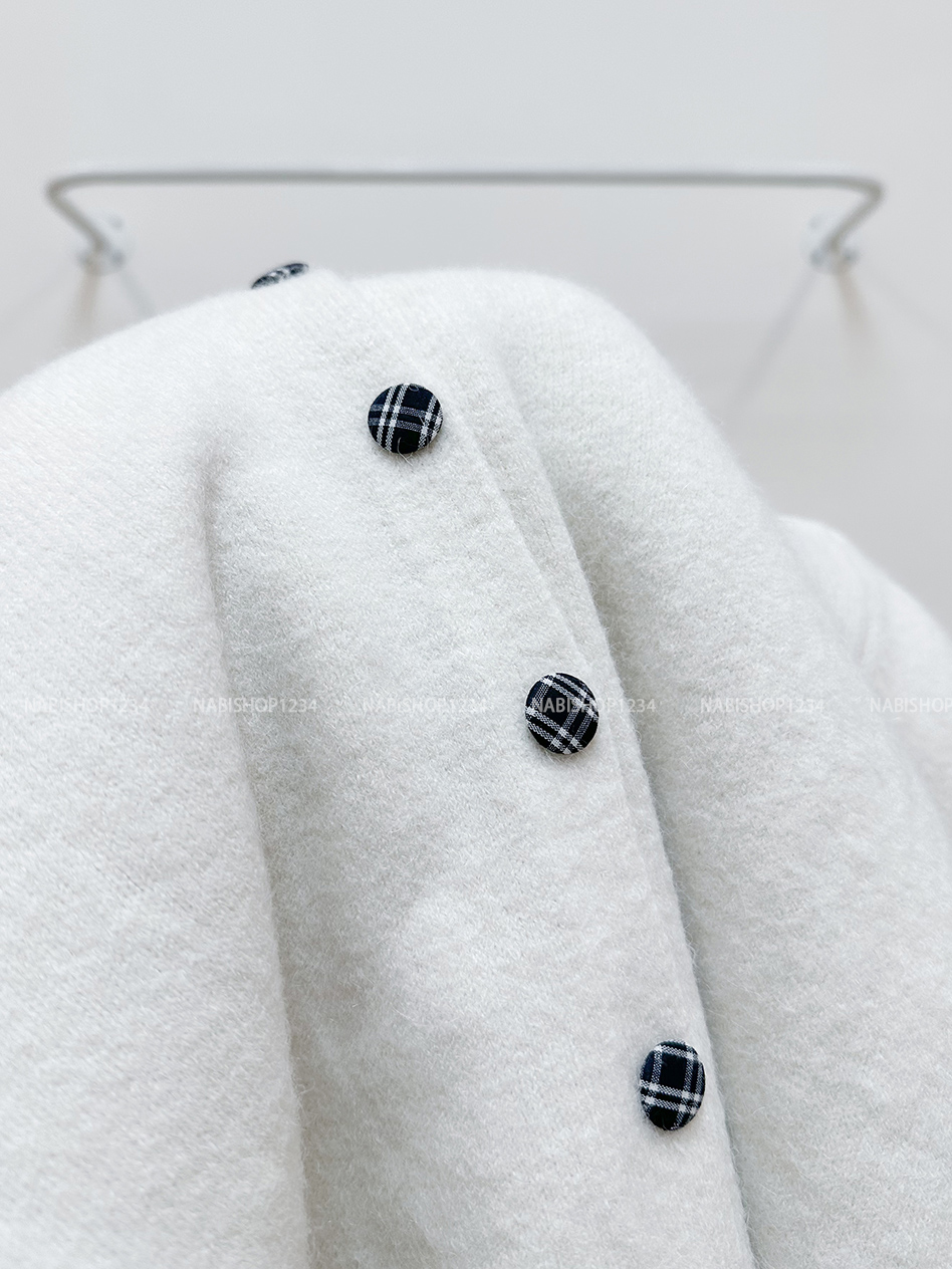 Áo Khoác Số 328-D Cardigan Khuy Kẻ