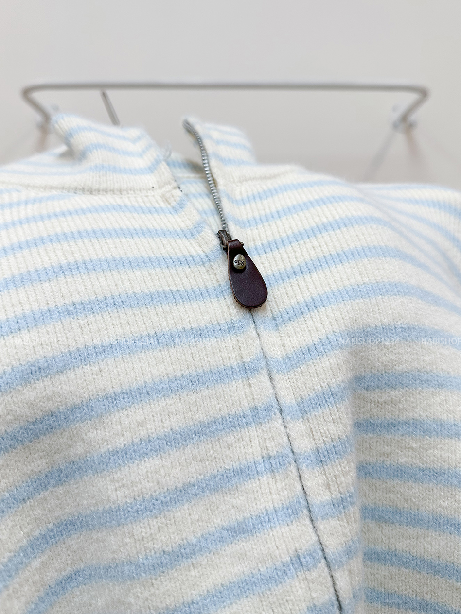 Áo Khoác Số 330-D Cổ Trụ Sọc Ngang