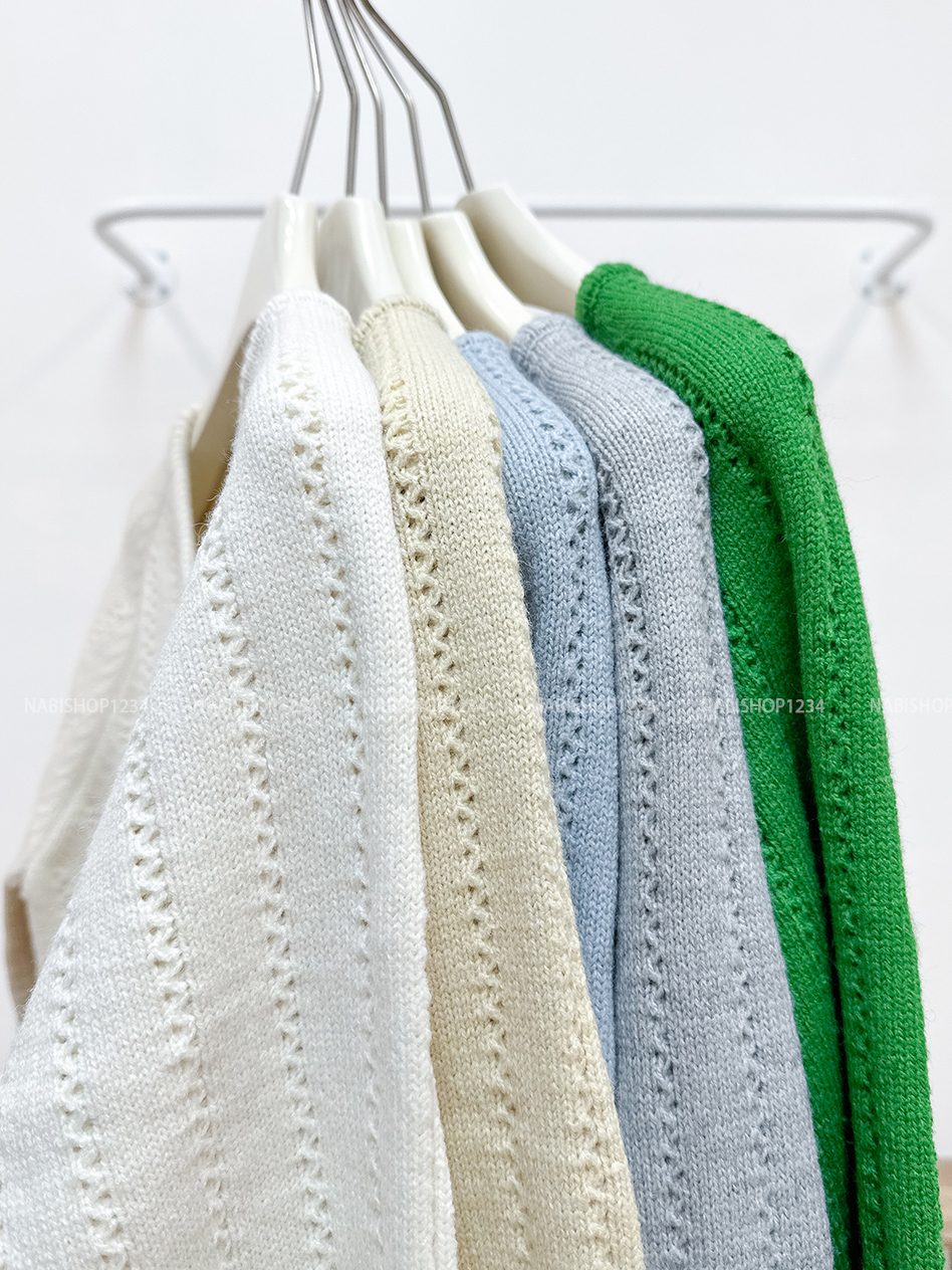 Áo Khoác Số 335-D Cardigan Cổ Nơ