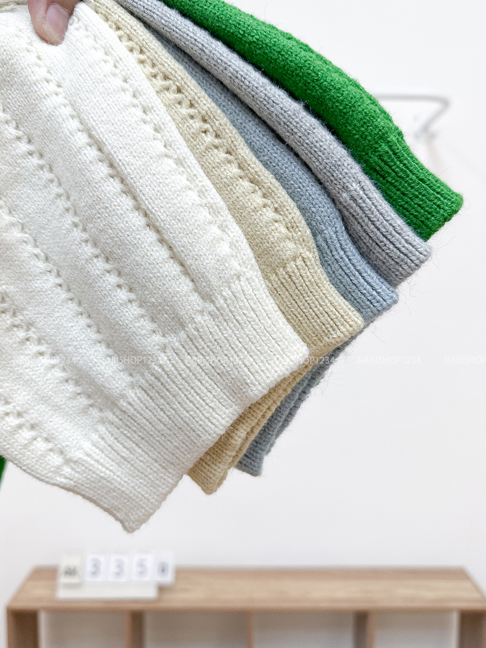 Áo Khoác Số 335-D Cardigan Cổ Nơ