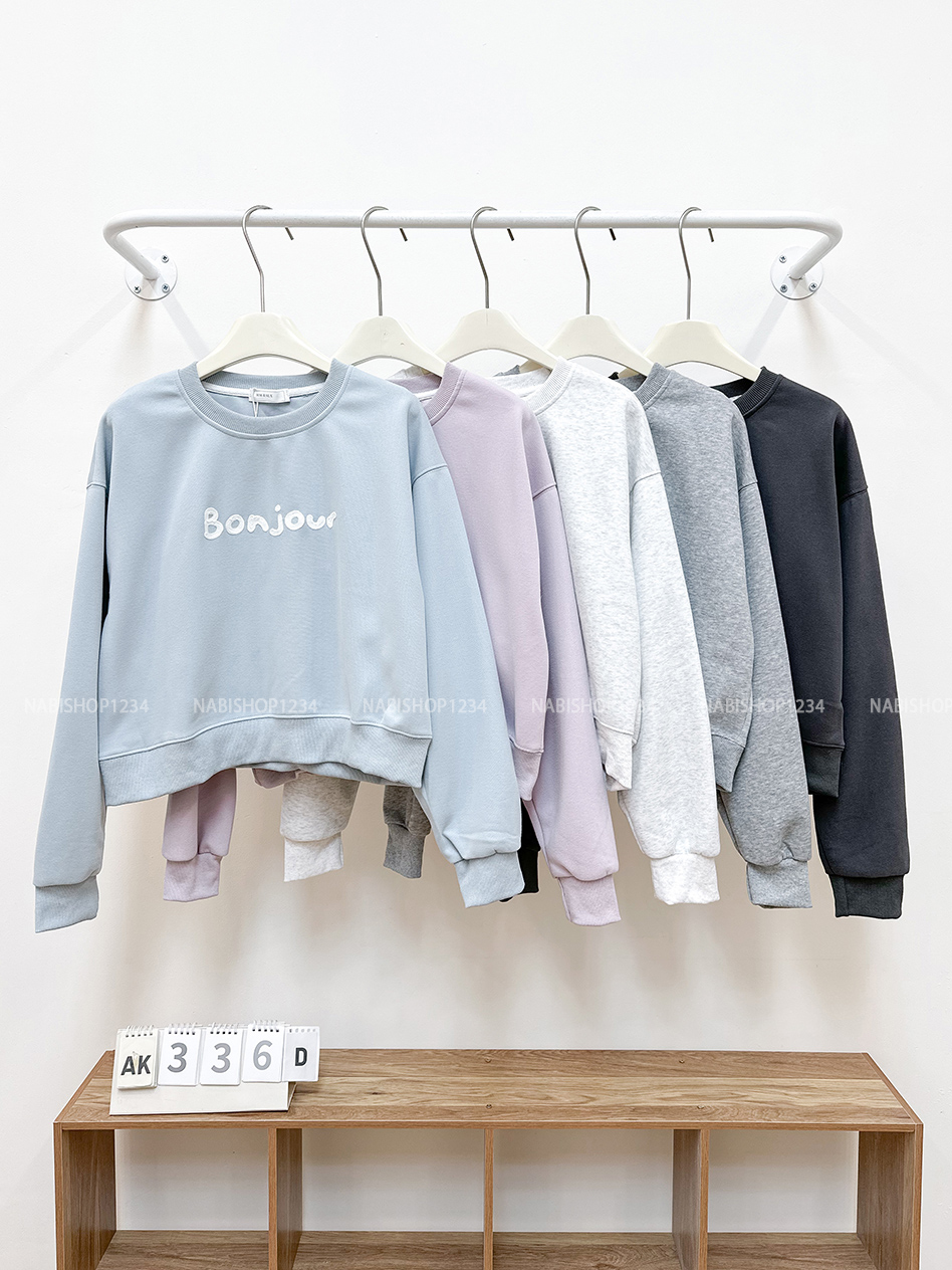 Áo Khoác Số 336-D Sweater Lửng Bonjour