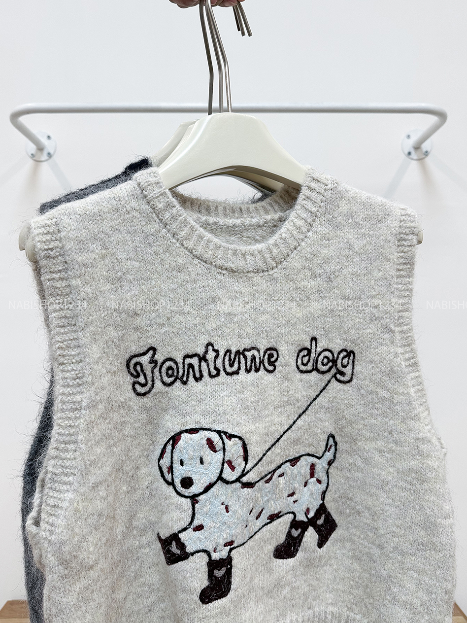 Áo Khoác Số 343-A Gile Thêu Cún