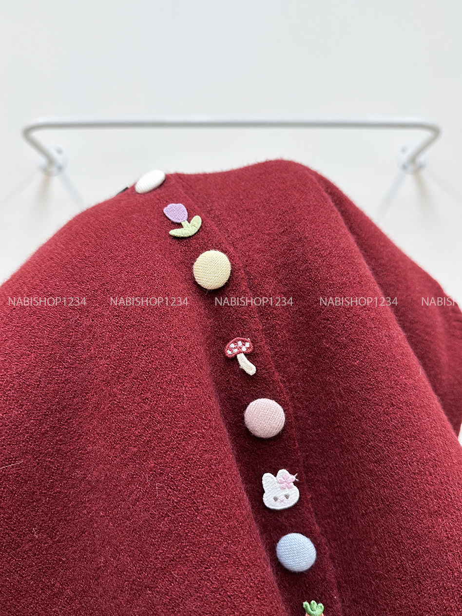 Áo Khoác Số 345-A Gile Khuy Màu