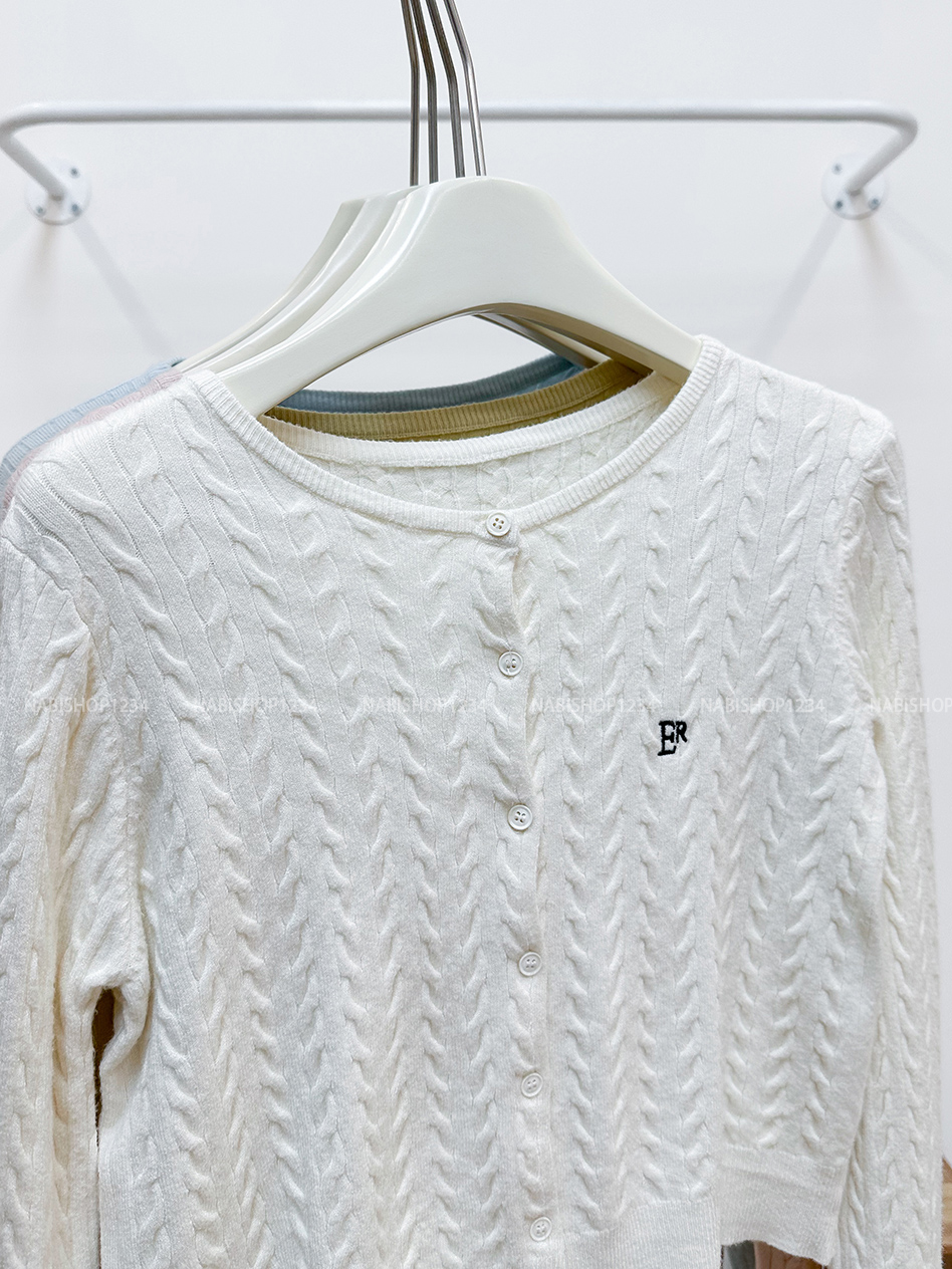 Áo Khoác Số 346-A Cardigan Lửng Thêu ER