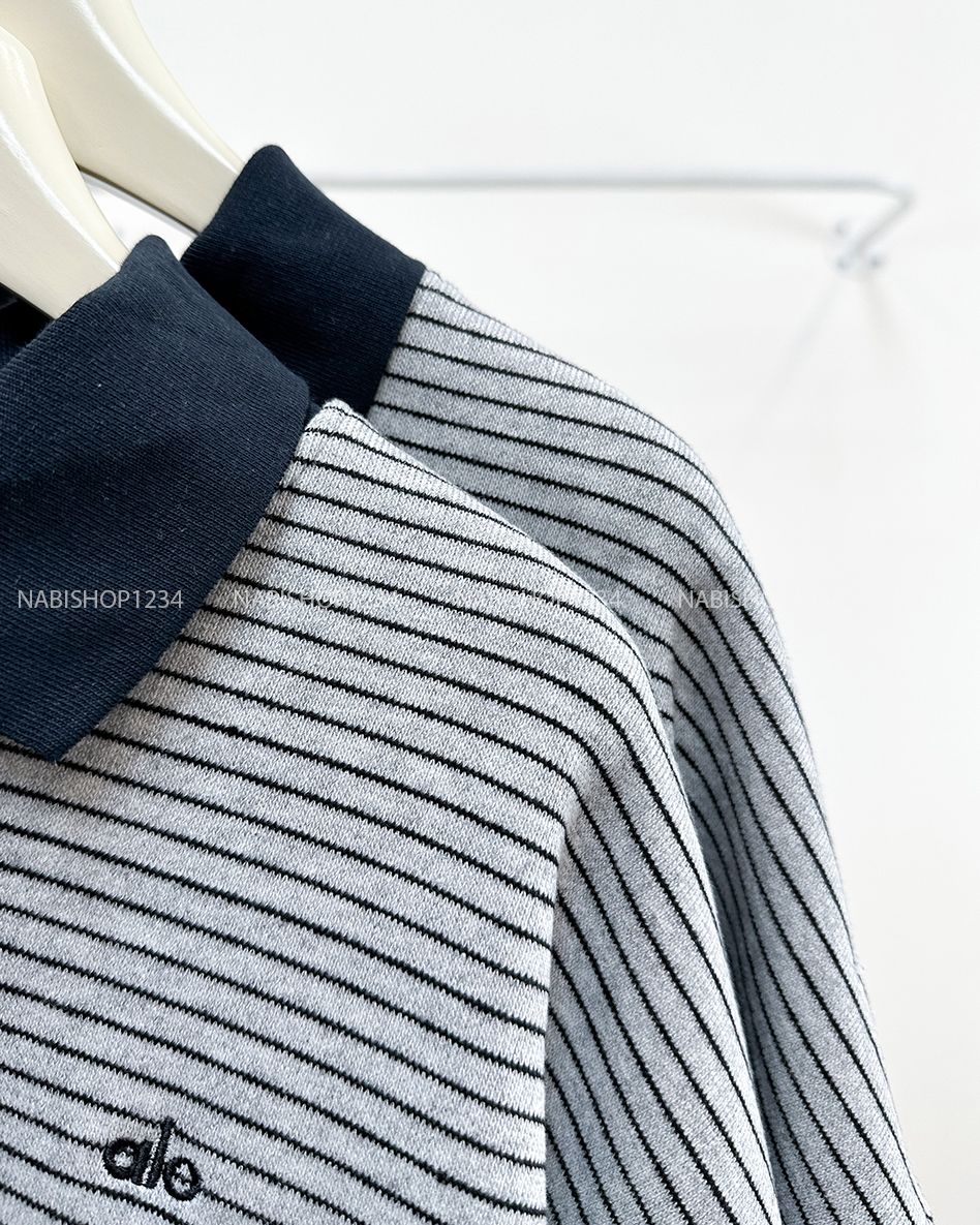 Áo Khoác Số 350-M 3676 Sweater Polo Kẻ Alo