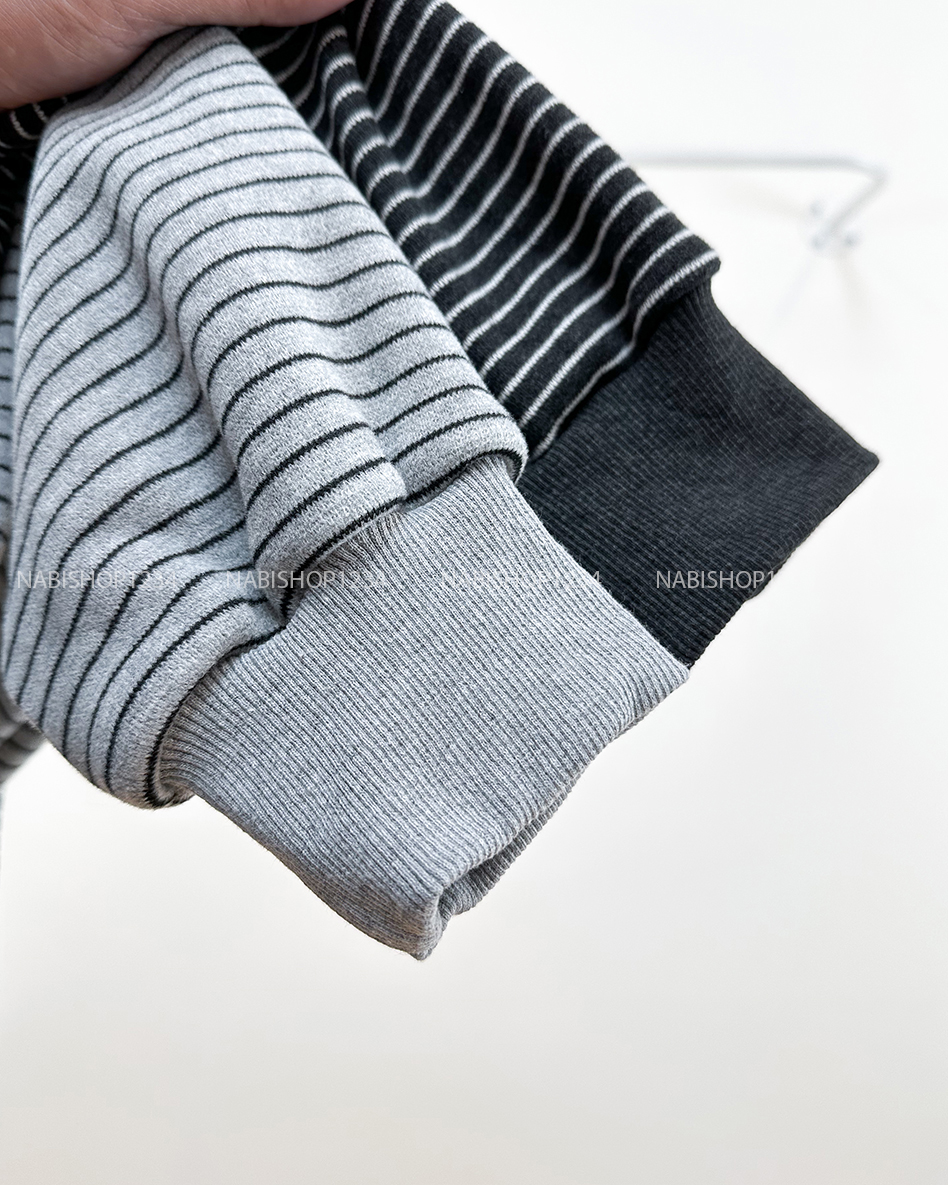 Áo Khoác Số 351-M 6765 Sweater Polo Kẻ Gấu