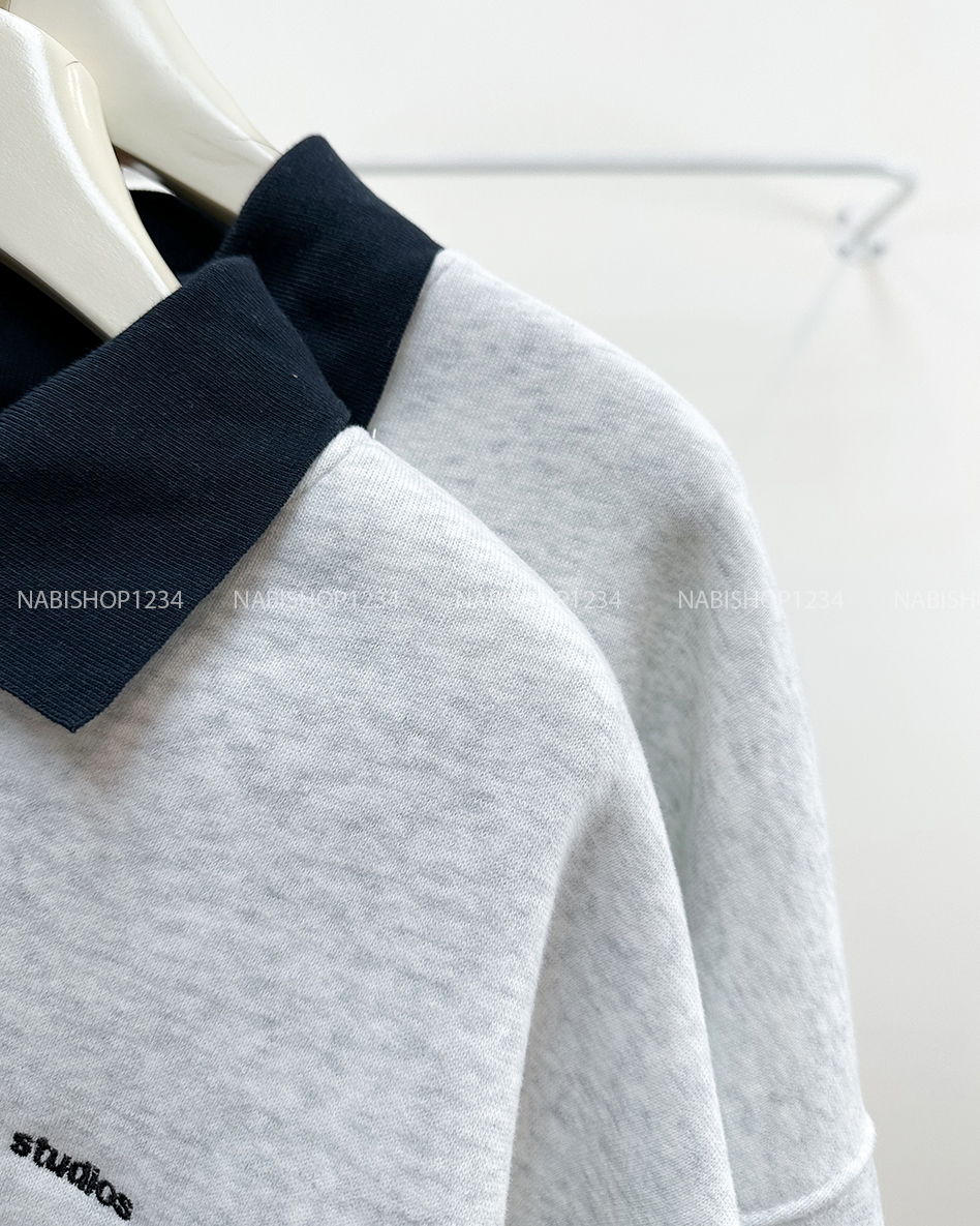 Áo Khoác Số 352-M Sweater Polo Thêu Chữ