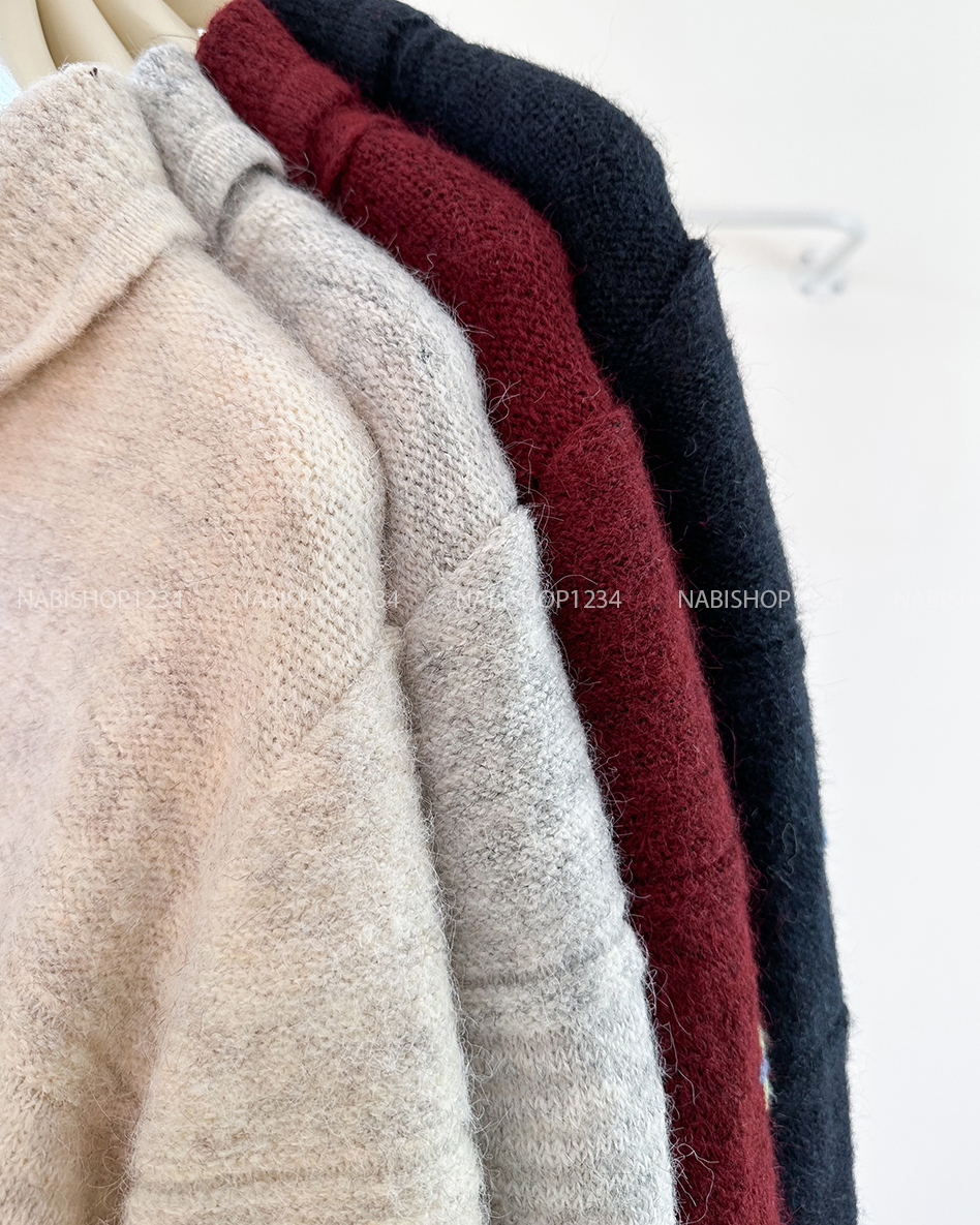 Áo Khoác Số 354-D Cardigan Cổ Bẻ Thêu Hoa