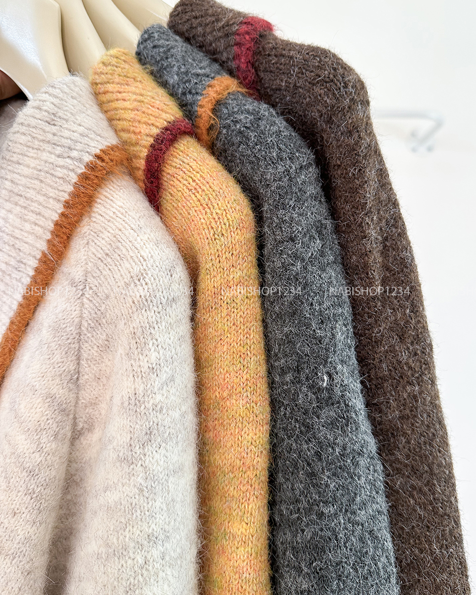 (G30K) Áo Khoác Số 357-D Cardigan Polo Cổ Bẻ Viền Màu