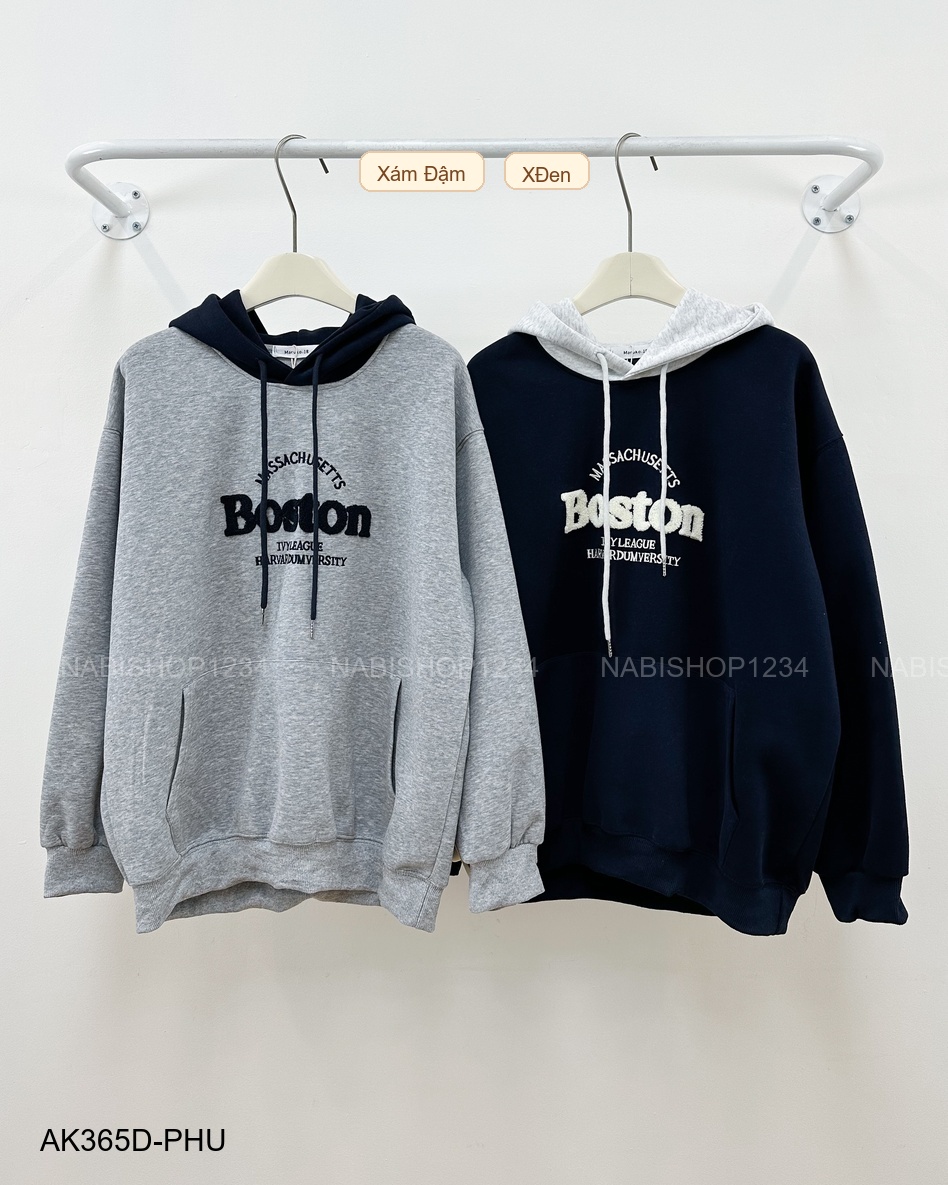 (G30K) Áo Khoác Số 365-D 921 Hoodie Boston