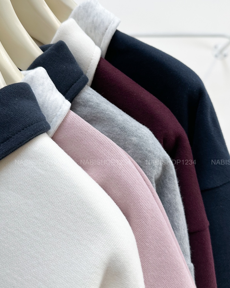 Áo Khoác Số 367-D Sweater Polo Dây Kéo Cún