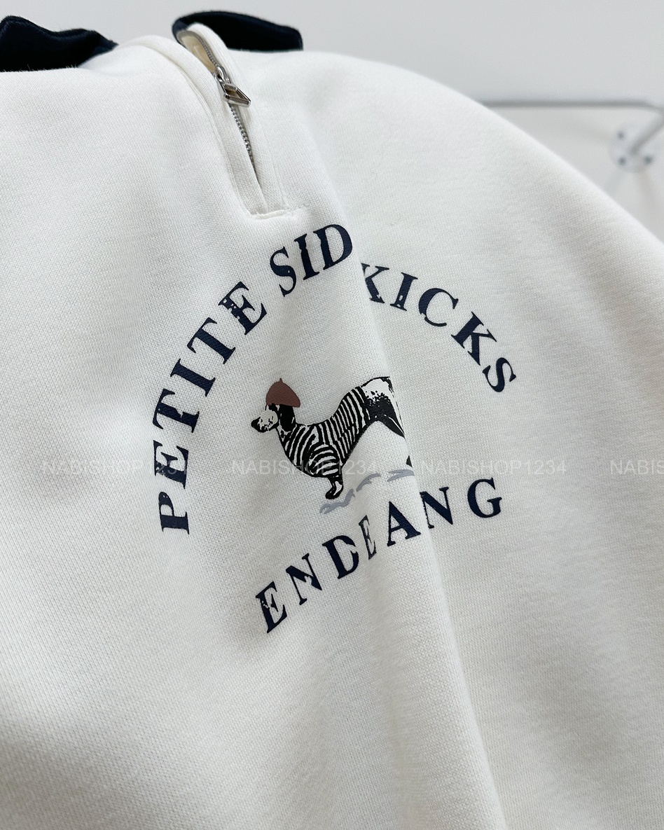 Áo Khoác Số 367-D Sweater Polo Dây Kéo Cún