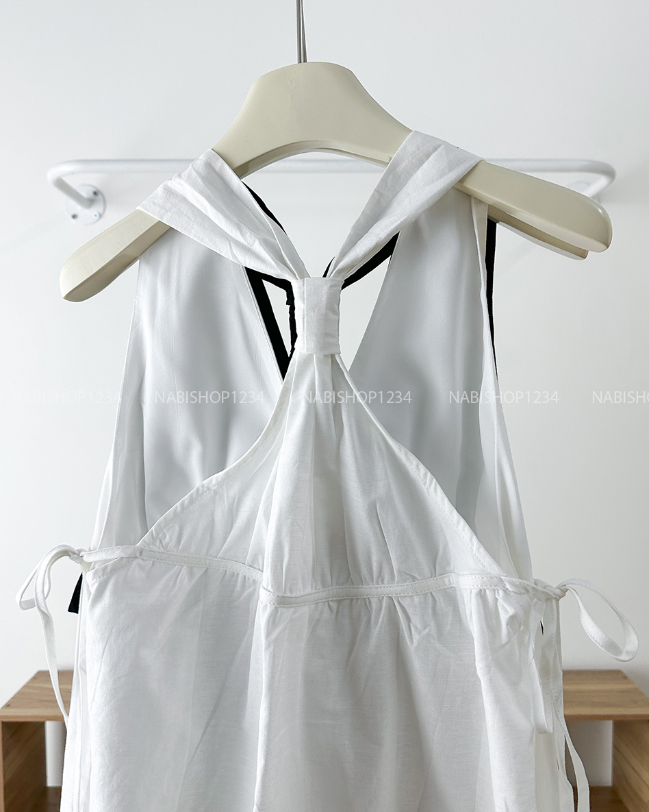 Áo Kiểu Số 311-B 5610 SN Cổ V Cột Dây