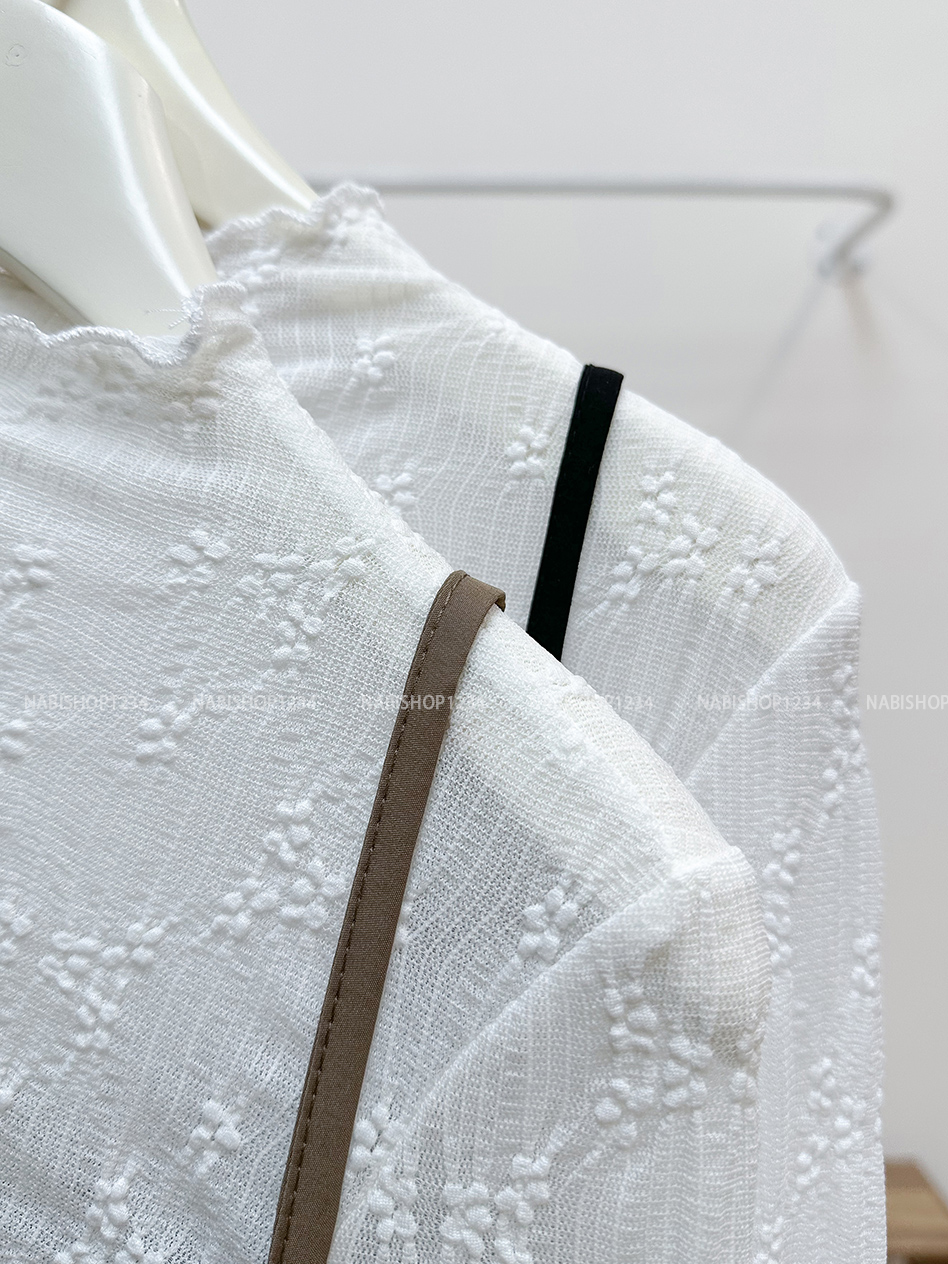 (DEAL) Áo Kiểu Số 316-C Set TD Hoa Nổi+2s