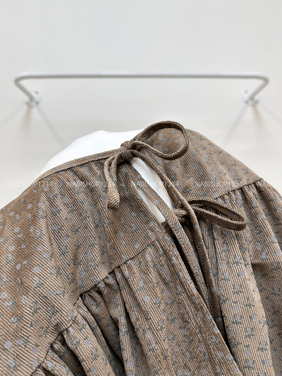 Áo Kiểu Số 319-D Set TD + 2s Hoa Nhí