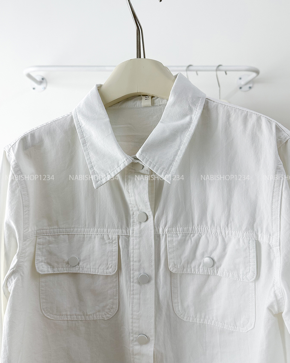 Áo Sơ Mi Số 329-B 7125 TD Lai Bầu Nút Bấm