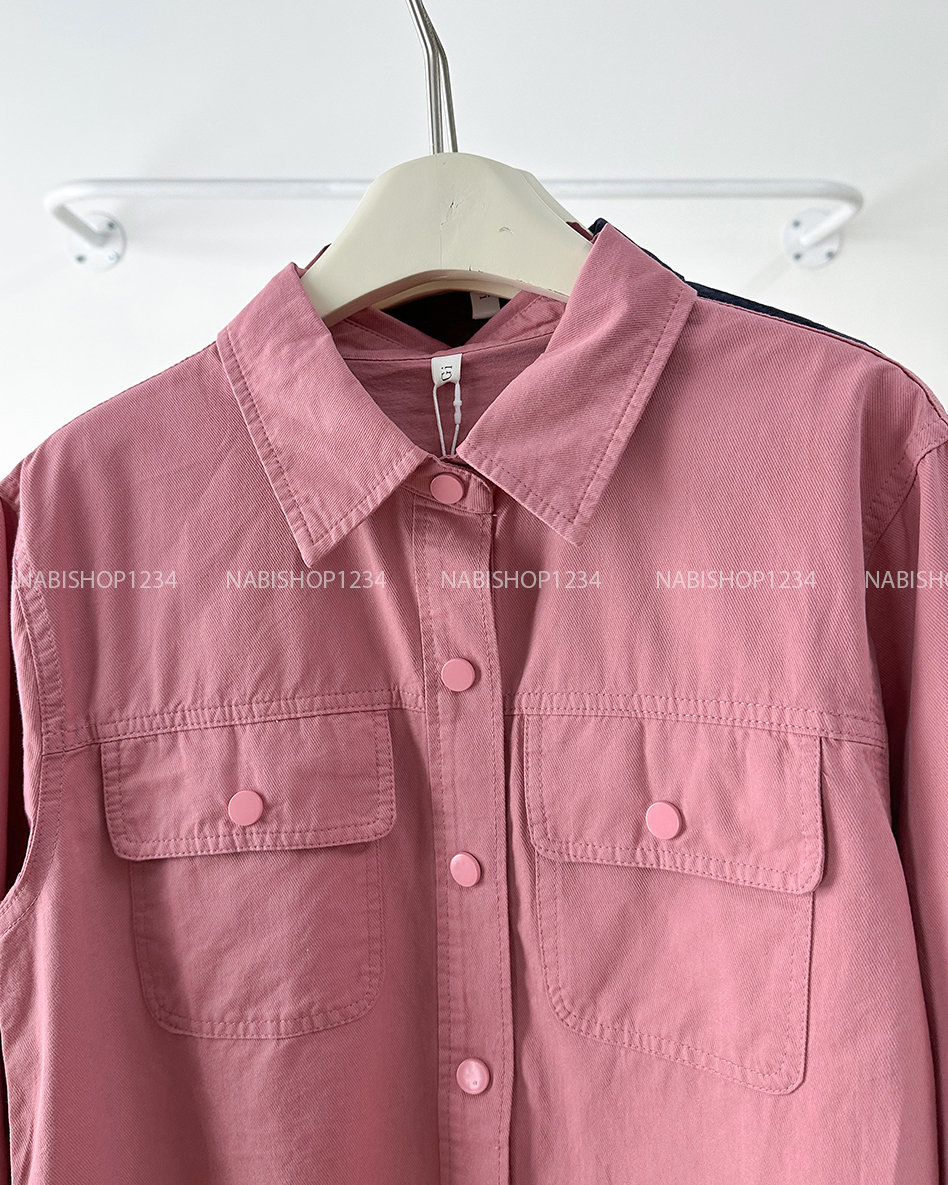 Áo Sơ Mi Số 329-B 7125 TD Lai Bầu Nút Bấm