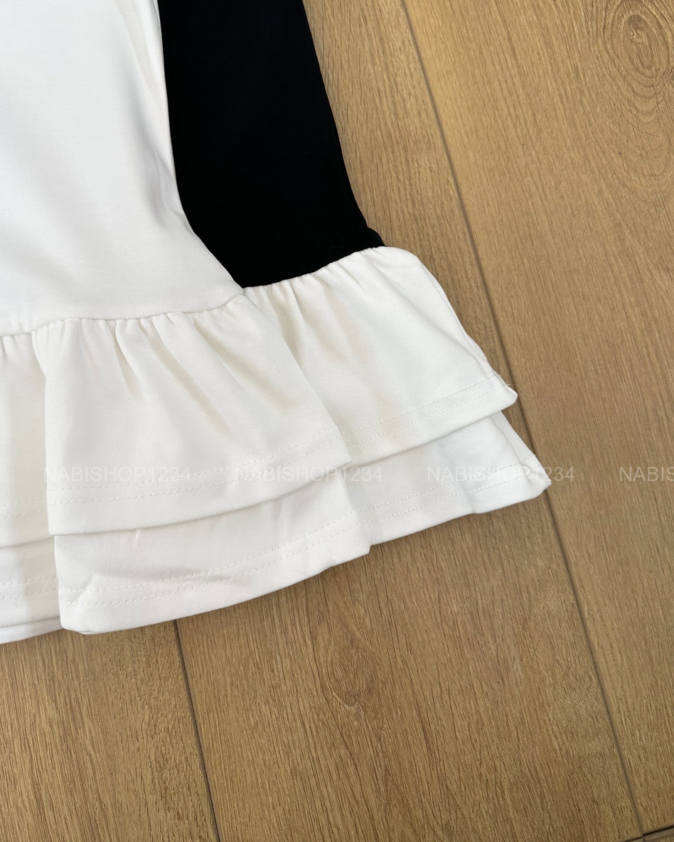 Áo Thun Số 12-D 6988 TN Cổ Sen Lai Tầng