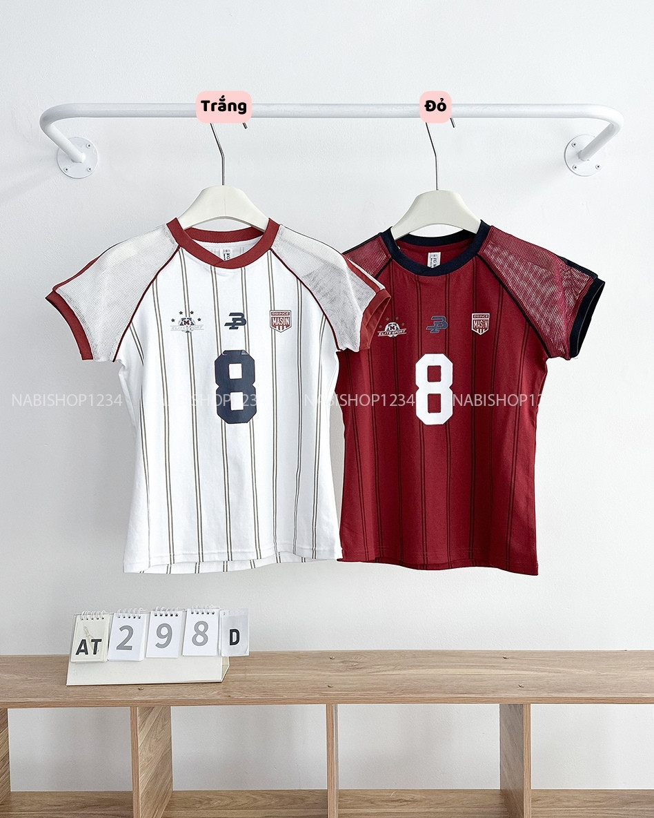 Áo Thun Số 298-D 6265 Tay Lưới Số 8