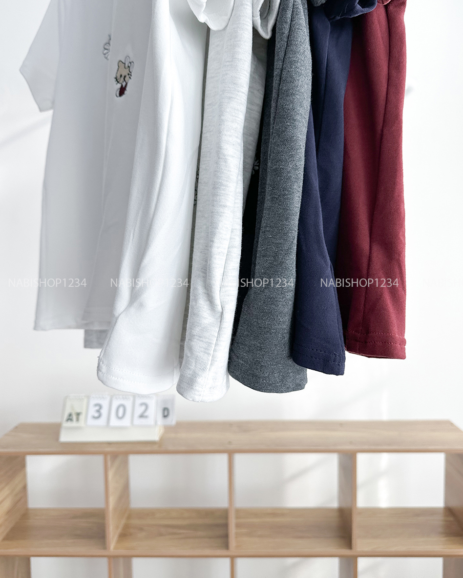 Áo Thun Số 302-D 642 TN Thêu Kitty