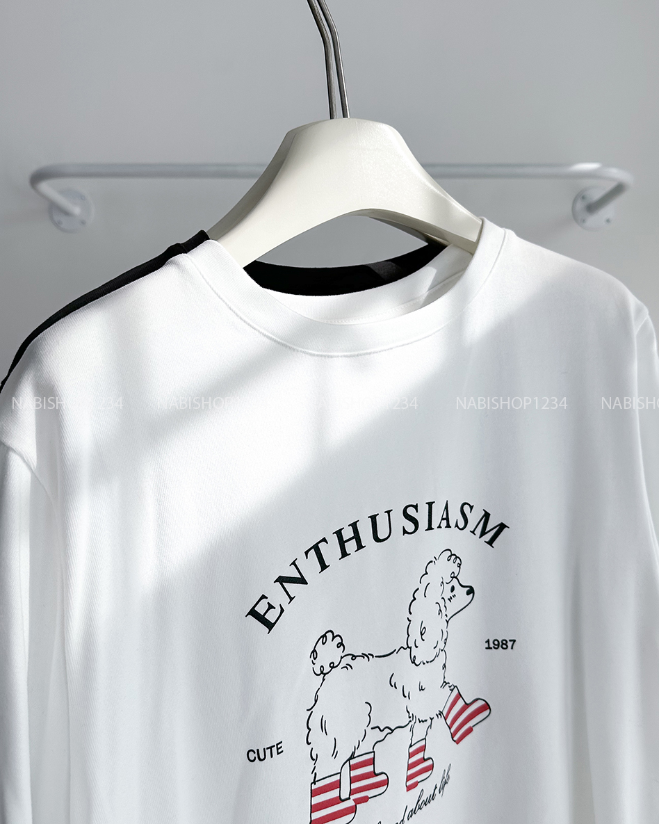 Áo Thun Số 303-D 7157 TN Cún Enthus
