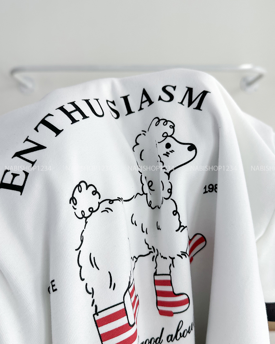 Áo Thun Số 303-D 7157 TN Cún Enthus