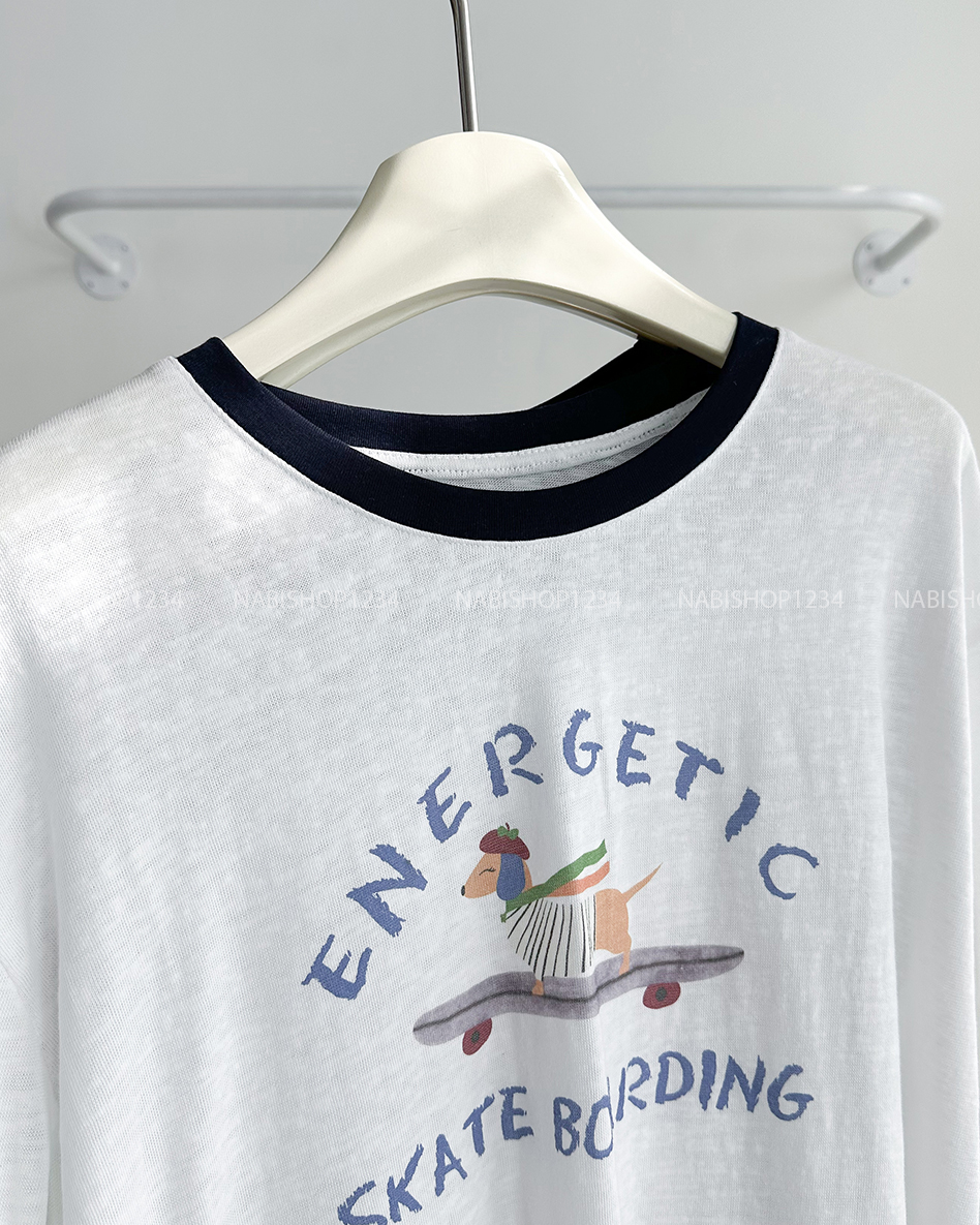 Áo Thun Số 304-D 665 TD Cún Energetic