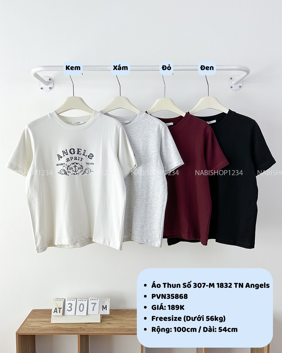Áo Thun Số 307-M 1832 TN Angels