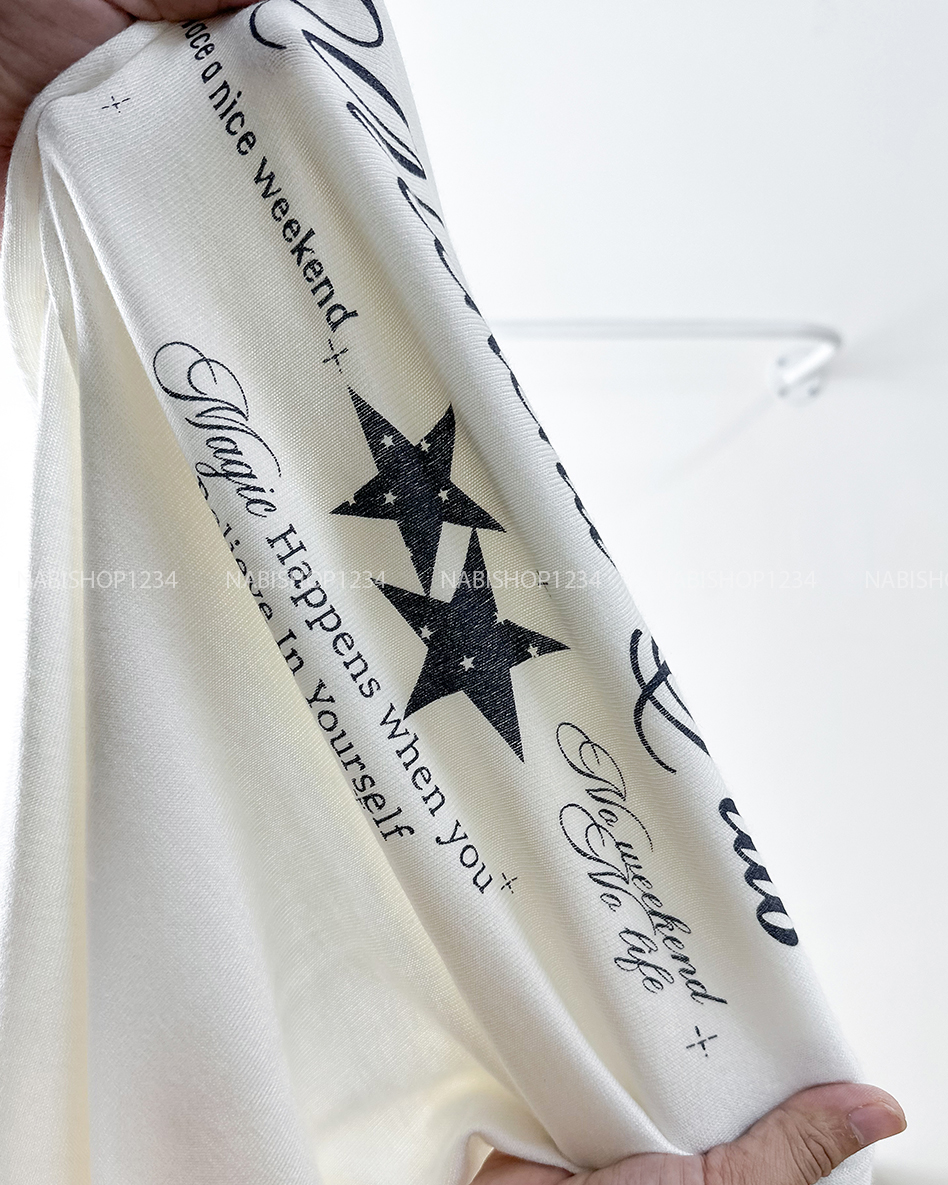 Áo Thun Số 315-B 7237 TD Lệch Vai Ren